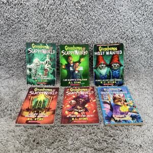 Goosebumps SlappyWorld R L Stine 6 Book Lot Paperback Scholastic Illustrated